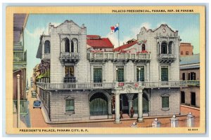 1948 President's Palace Panama City Rep. De Panama USS Cone Vintage Postcard