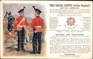 Scotland Scottish Military History The Royal Scots Lothian Soldiers c1910 PC