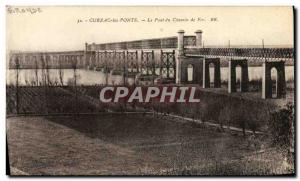 Old Postcard Cubzac Bridges The Railway Bridge