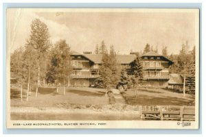 c1910 RPPC Docks At Lake McDonald Hotel Glacier Park Vintage Postcard P144
