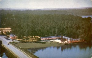 Hartsville South Carolina Lakeshore Motel Restaurant c1950-60s Vintage Postcard