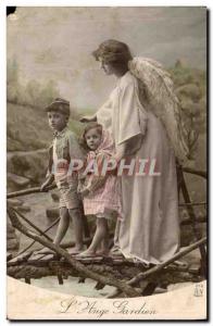 Old Postcard Fancy L & # 39Ange Guardian Children