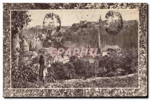 Old Postcard Mont St Michel Fougeres Vitre High and Low City City Sight