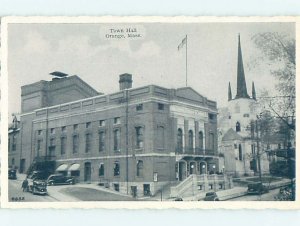 1940's CITY HALL SCENE Orange - Near Amherst & Worcester Massachusetts MA AF2190