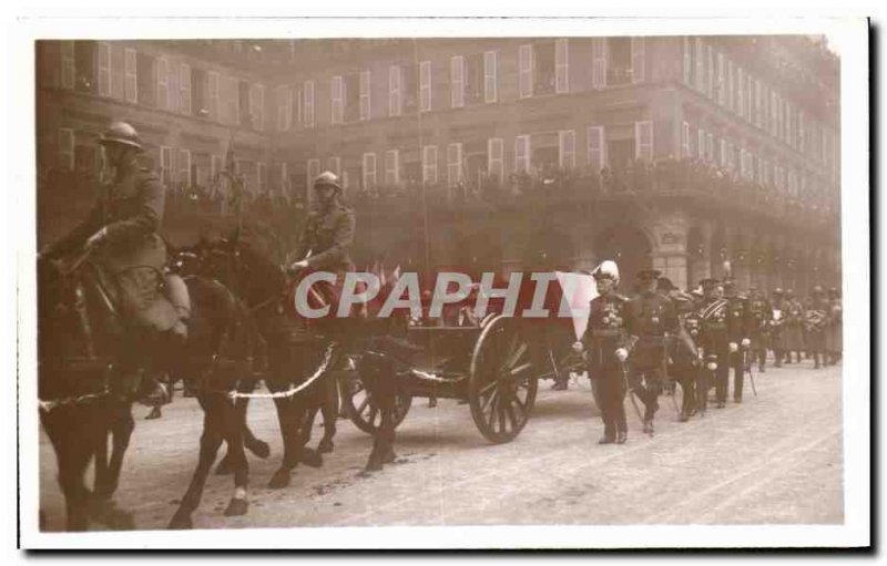 Postcard From Old Funerals Marechal Foch Mans Faced Statue Of Jeanne D & # 39...