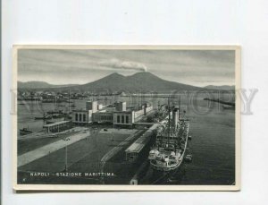 472908 Italy Napoli Naples steamship pier Vintage postcard