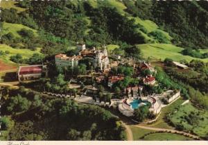 California Hearst San Simeon Historical Monument Aerial View Hearst Castle