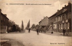 CPA ENGLEFONTAINE Route Nationale vers le Quesnoy (377410)