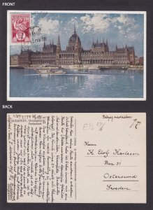 Postcard Hungary, Budapest, Parlament