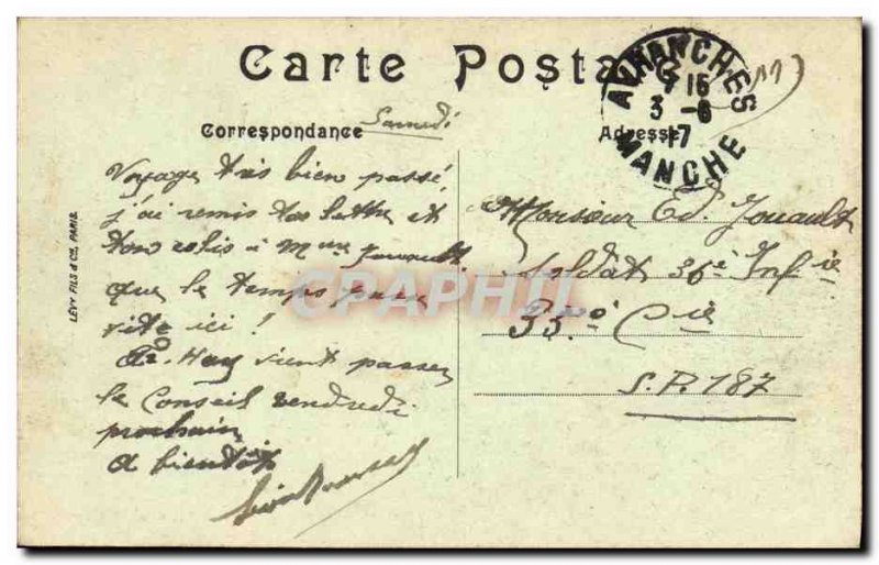 Old Postcard Avranches Notre Dame Choir