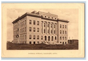 1909 Normal School Building Calgary Alberta Canada Posted Antique Postcard