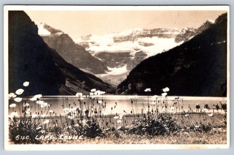 Lake Louise, Banff Alberta Canada, Vintage Byron Harmon RPPC Postcard #640