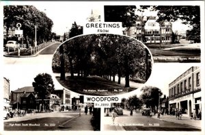 RPPC, Woodford London England  STREET SCENES~Nurses School  1962 Photo Postcard