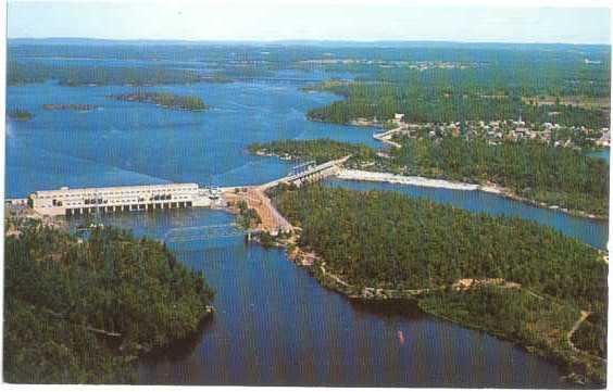 Chenaux Dam on Mighty Ottawa River, Ontario, Canada Chrome