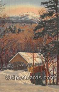 Covered Bridge Vintage Postcard White Mountains, NH, USA Vintage Postcard Mt ...