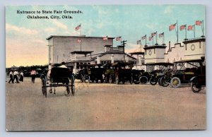 K5/ Oklahoma City Postcard c1920s Entrance to State Fairgrounds 480