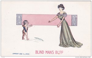 Blind Man's Bluff , Cupid & woman , 1908
