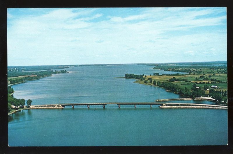 Aulburg,Vermont/VT Postcard,North Hero Bridge/Lake Champlain