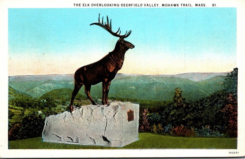 Massachusetts Mohawk Trail The Elk Overlooking Deerfield Valley Curteich