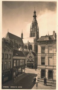 Netherlands Breda Grote Kerk Vintage RPPC 03.79