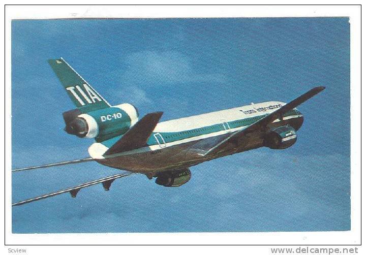 Trans International Airlines, DC-10, Airplane, 1940-1960s