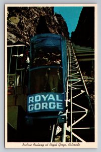 Incline Railway At Royal Gorge Colorado White Border Unposted