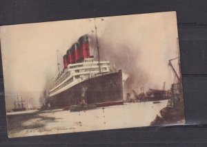  RMS AQUITANIA '', CUNARD WHITE STAR LINE, c1930 ppc., unused.