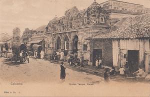 B81258 colombo sri lanka ceylon hindoo tempei pettah  front/back image