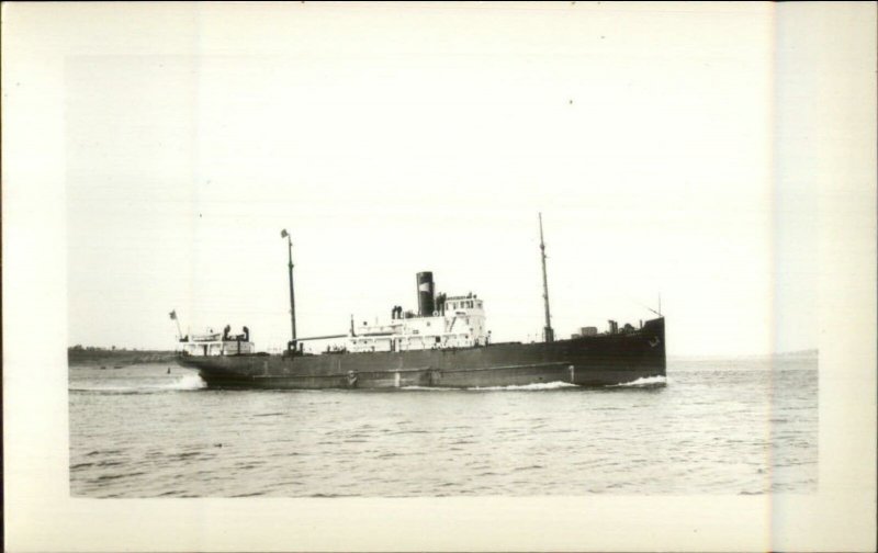 SS CORNISH Eastern Steamship SS Co of Maine Real Photo Postcard