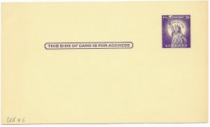 US unused UX46. Liberty. nice.