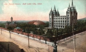 Vintage Postcard Temple Square Historical Landmark Salt Lake City Utah UT Bureau