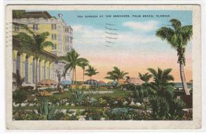 Tea Garden The Breakers Palm Beach Florida postcard
