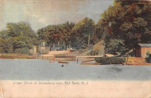 Red Bank New Jersey Shrewsbury River Shore View Vintage Postcard AA7828