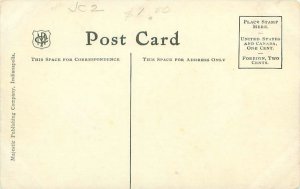 Springfield Illinois High School Building Litho Postcard Unused Red Brick Tower