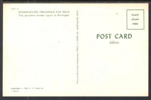 Snowmobilers Preparing For Race,MI BIN