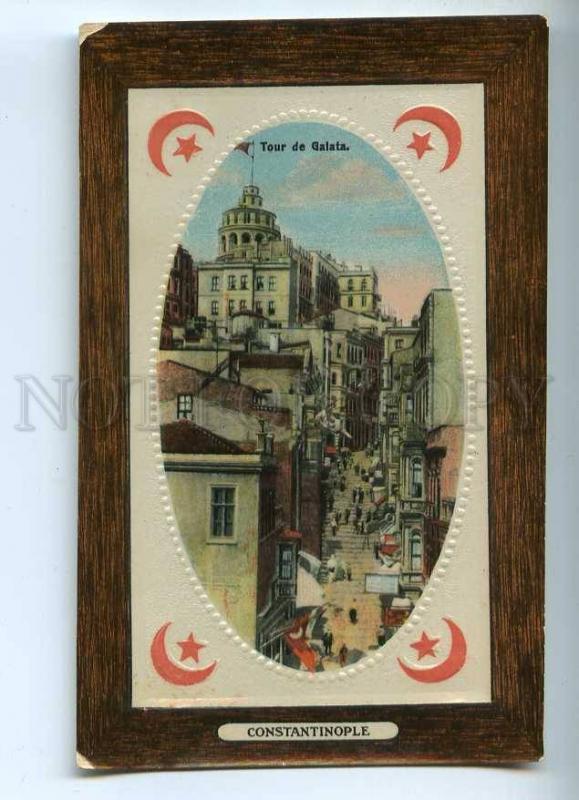 241103 TURKEY CONSTANTINOPLE Tour de Galata Vintage embossed