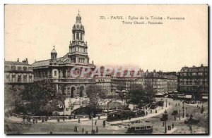 Old Postcard Paris Church of the Trinity Panorama