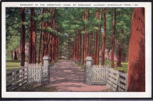 Tennessee NASHVILLE Entrance to the Hermitage Home of President Jackson - pm1941