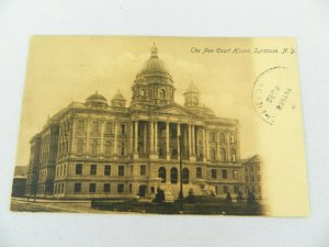 Vintage Postcard 1907 The New Court House, Syracuse, N.Y.