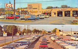 Horsham PA C & C Ford Car Dealership Postcard