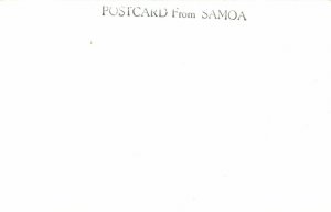 PC CPA SAMOA, PACIFIC, BEACH SCENE AND PALM TREES, Vintage Postcard (b19443)