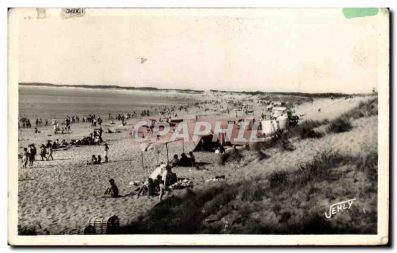Old Postcard Beach of Sion Sur L Ocean