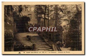 Old Postcard Mont Saint Odile The convent Walkway