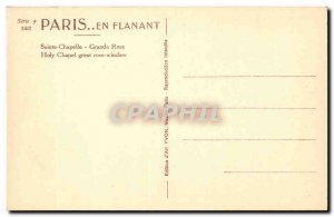 Old Postcard Paris La Sainte Chapelle Large pink