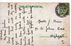 Genealogy Postcard - Family History - Shinn? - Highgate - London   416A 