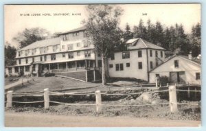 SOUTHPORT, Maine ME ~ Roadside SHORE LODGE HOTEL Lincoln County Postcard
