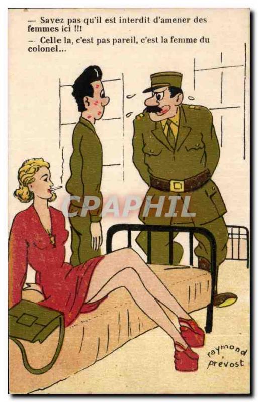 Old Postcard Militaria Humor Illustrator know that you & # 39He is prohibited...