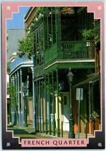 Postcard - Lace balconies in the French Quarter - New Orleans, Louisiana