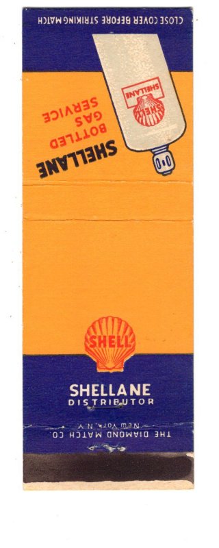 Matchbook, Shell Gas Stations, Shellane Botttled Gas Service,  Advertising