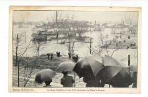 OH - Dayton. Flood, March 1913. Looking SW from Fairgrounds